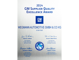 GM Supplier Quality Excellence Award